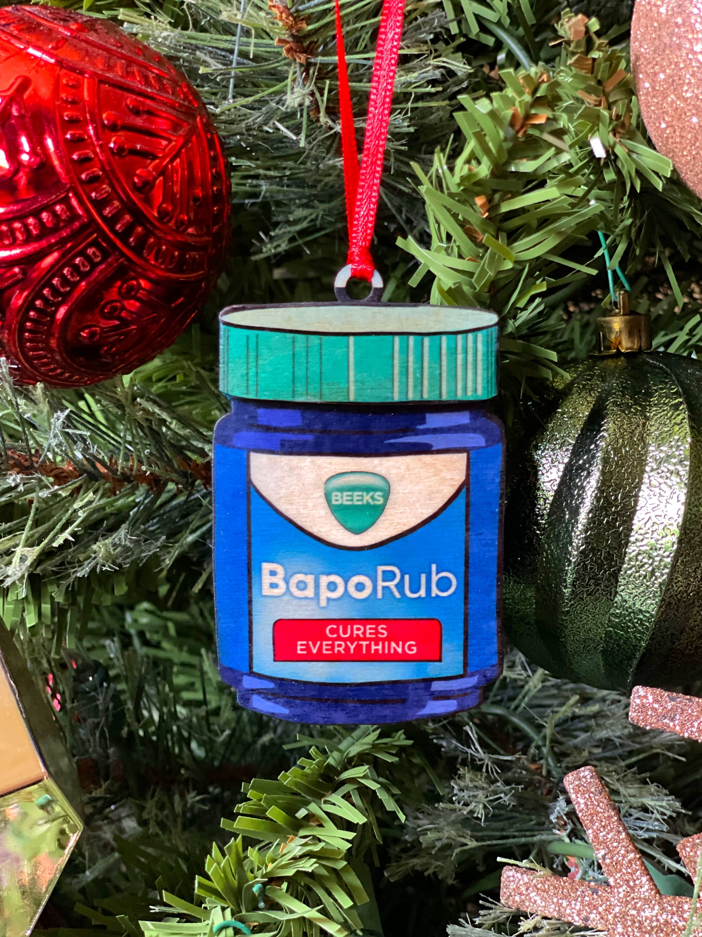 BapoRub Wood Ornament