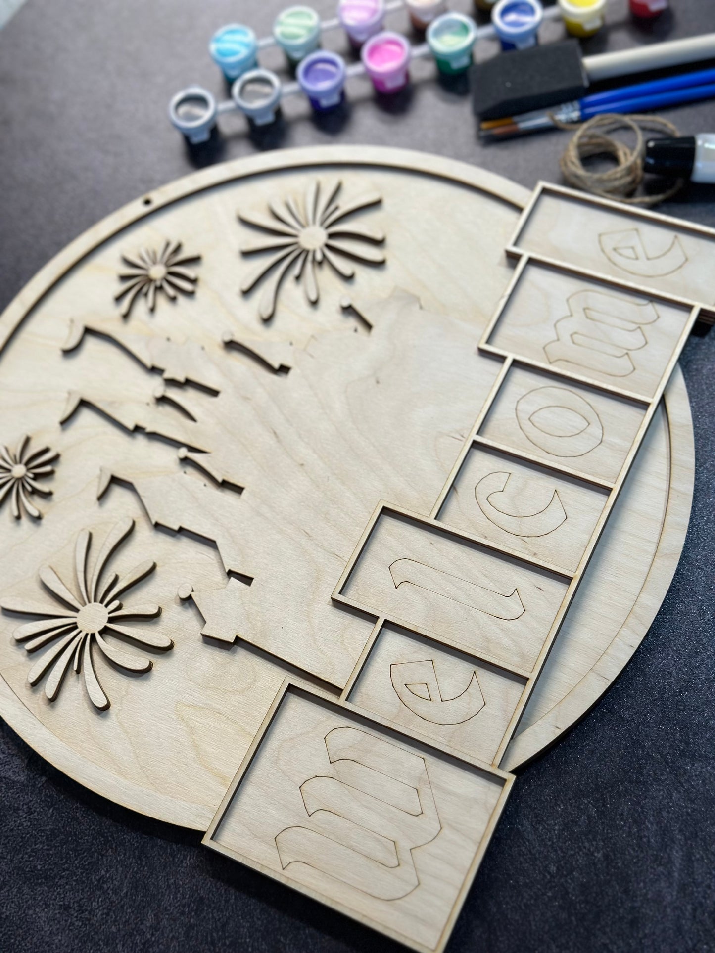 Welcome Sign Paint Kit - Castle