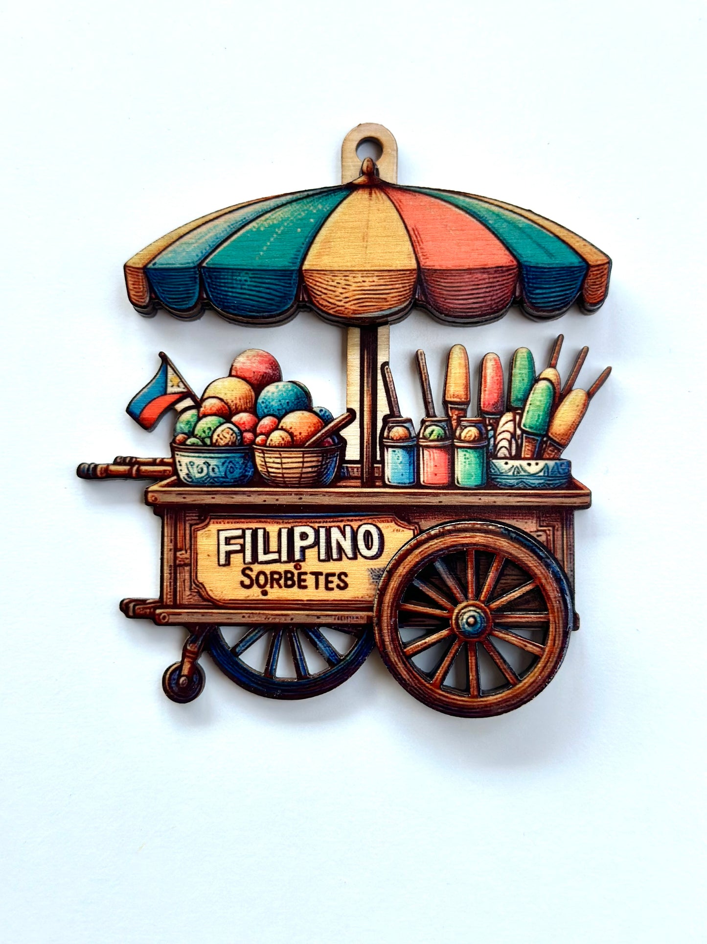 Sorbetes Wood Ornament