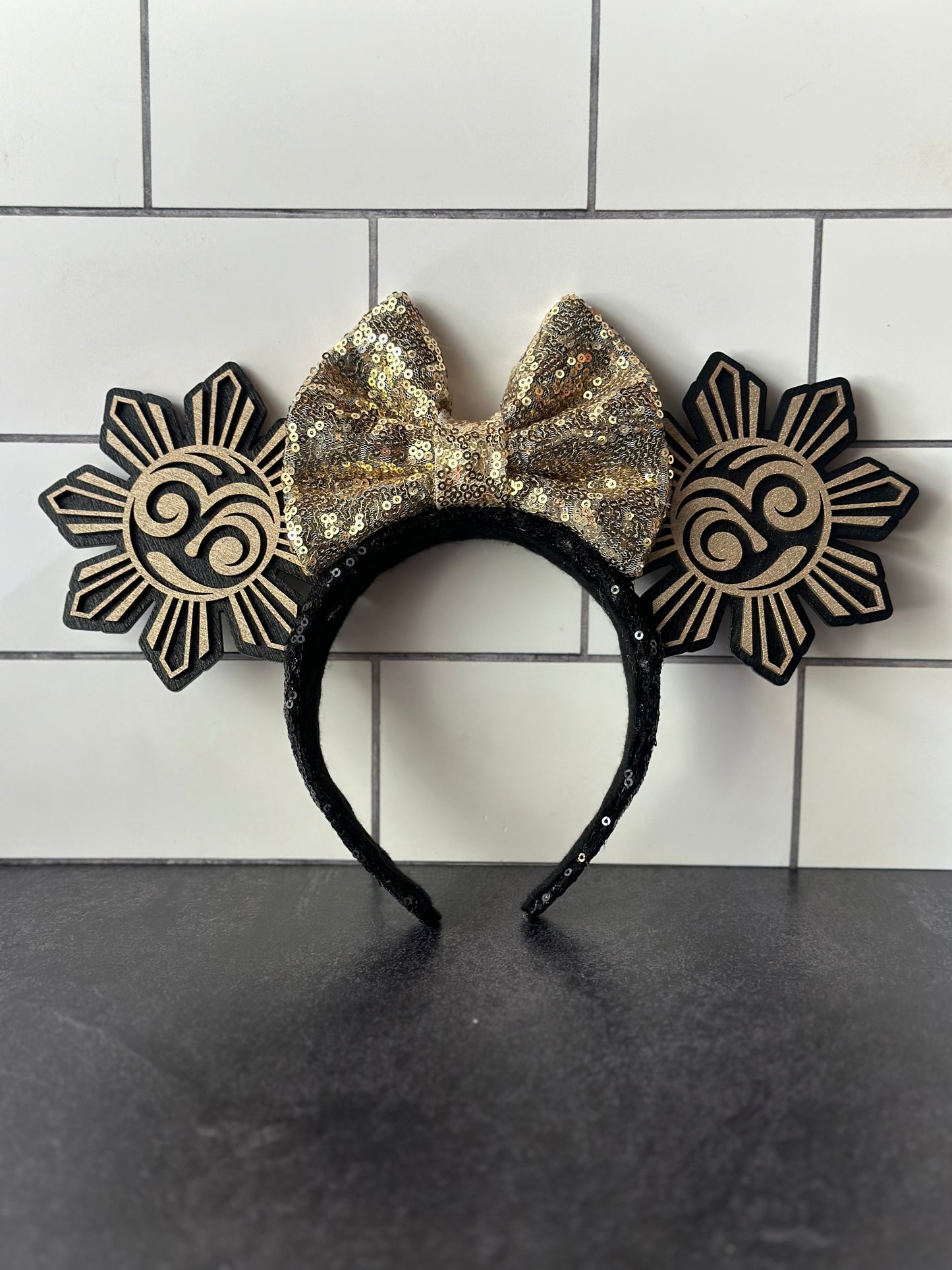 Filipino Sun Black & Gold Ears