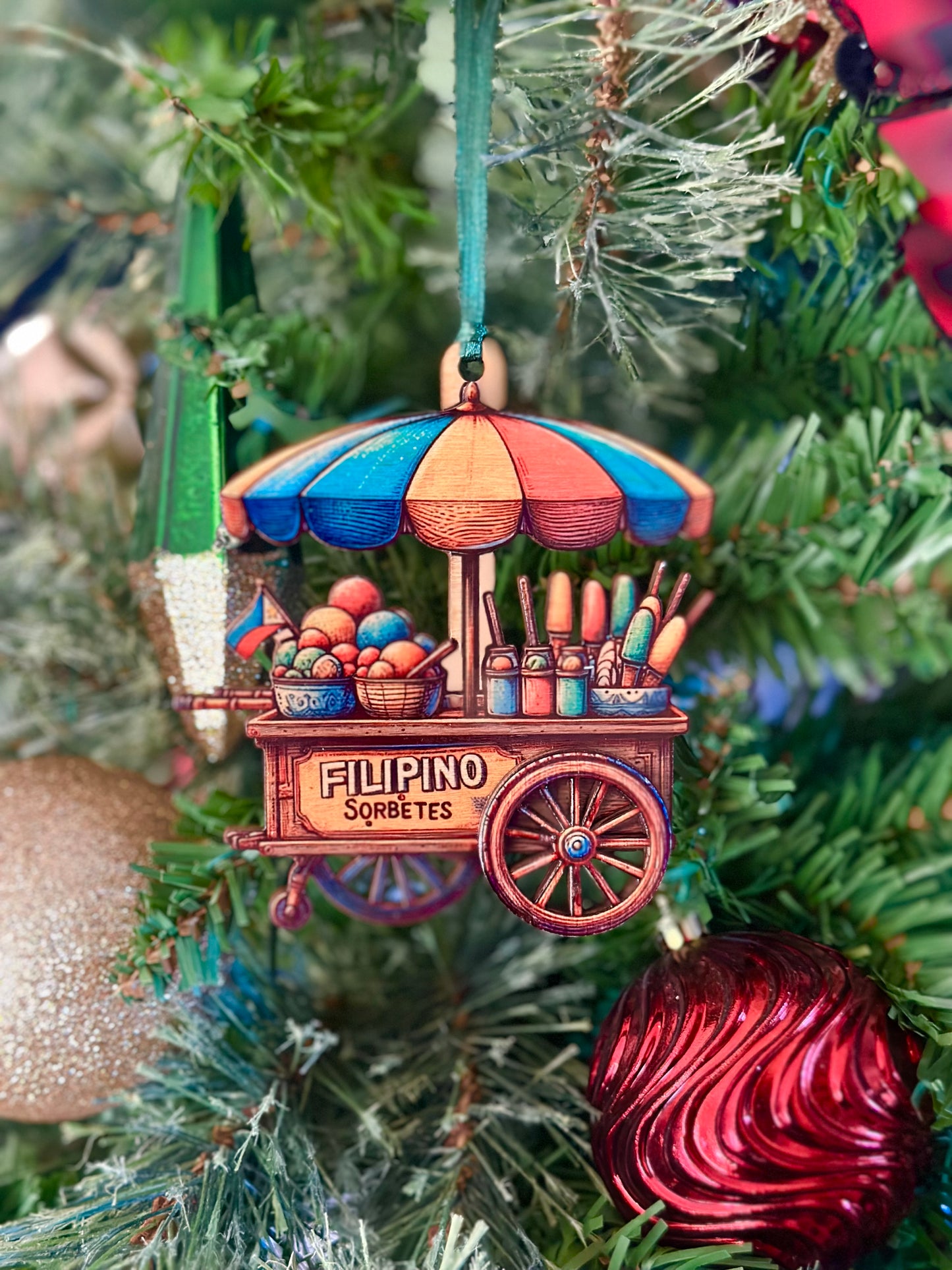 Sorbetes Wood Ornament