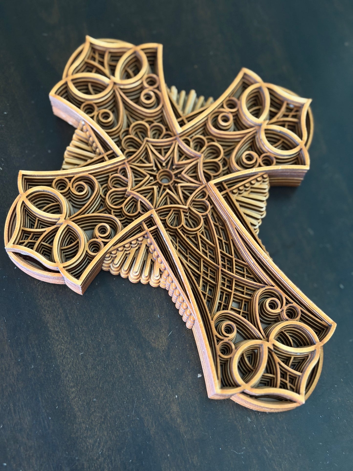 Layered Wood Cross - Version 1