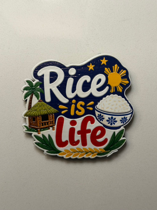 Rice Is Life Magnet