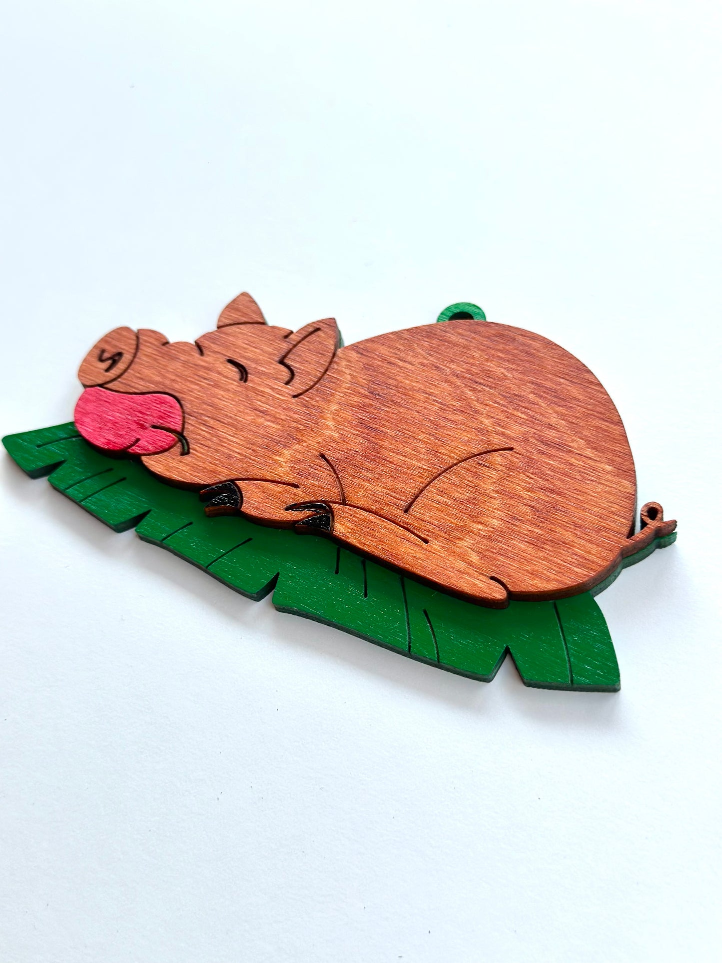 Lechon Wood Ornament