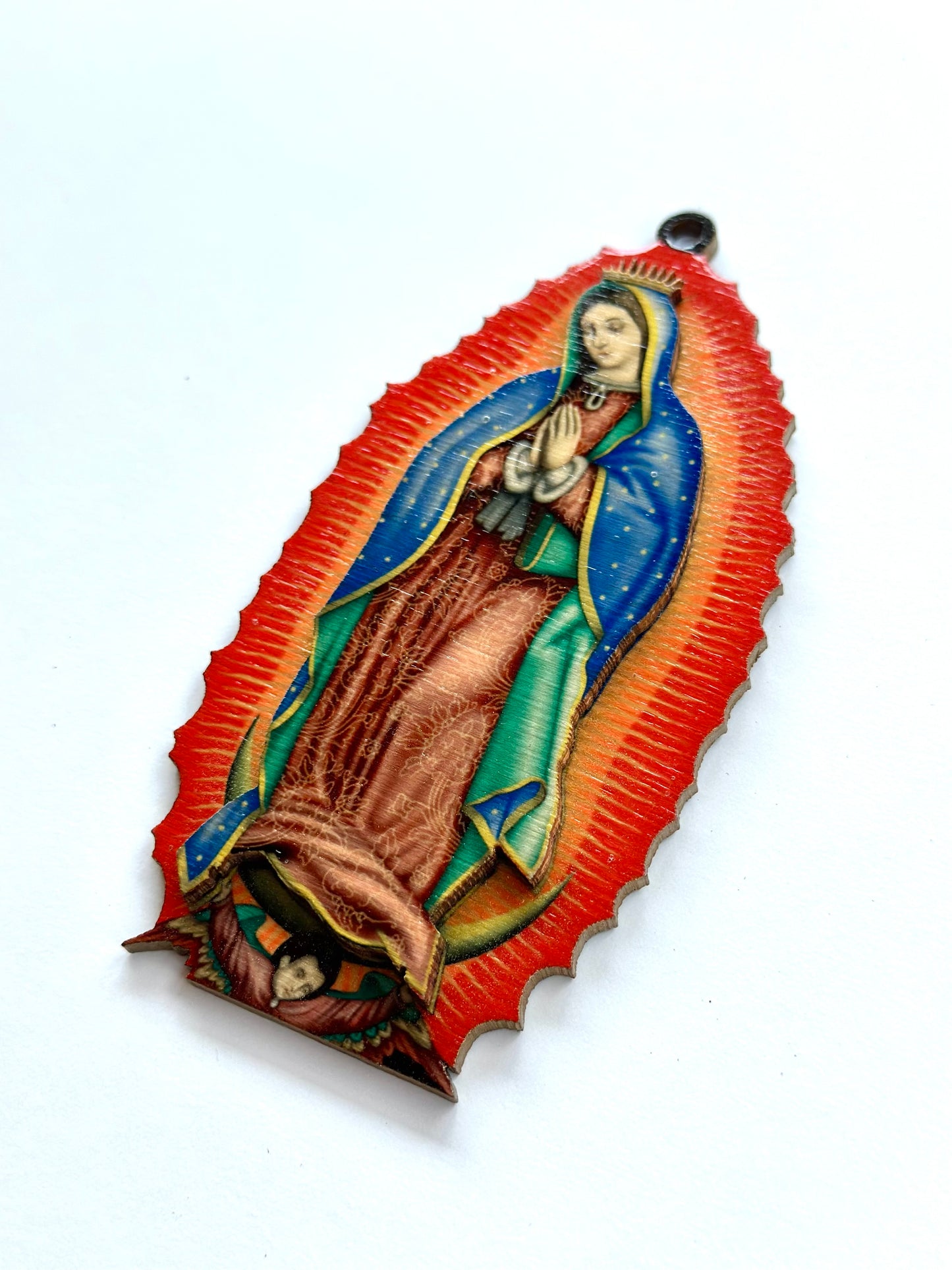 Our Lady of Guadalupe Wood Ornament
