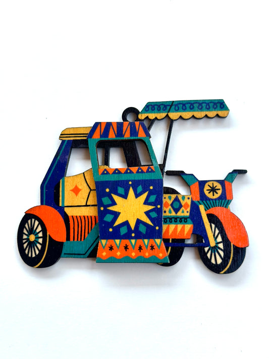 Tricycle Wood Ornament