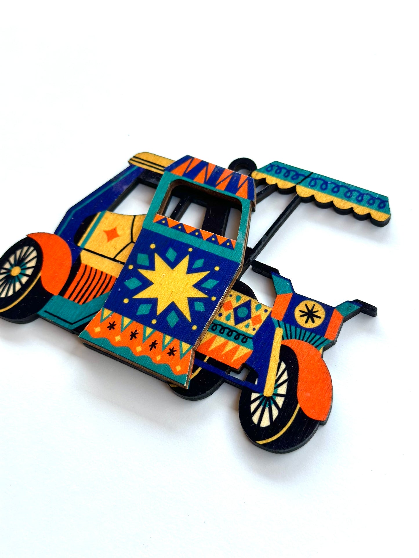 Tricycle Wood Ornament