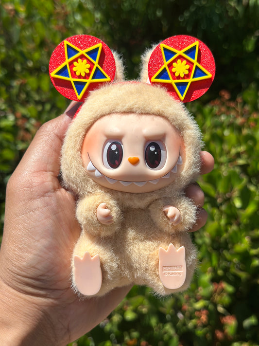 Labubu Filipino Parol Ears - Red