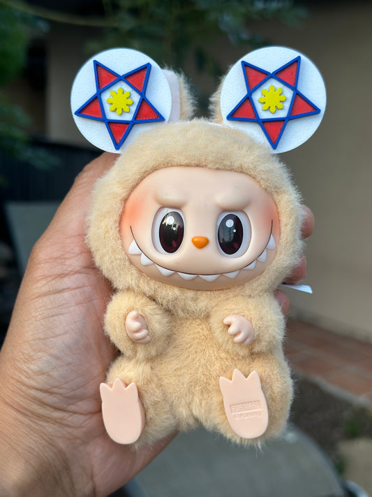 Labubu Filipino Parol Ears - White